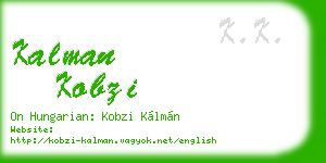 kalman kobzi business card