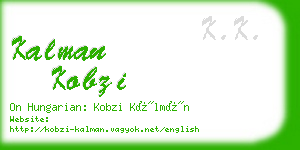kalman kobzi business card